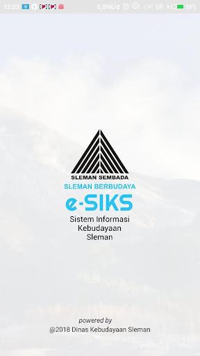 Android application E-SIKS (Kebudayaan) Sleman Mob screenshort