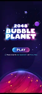 Bubble Planet 2048