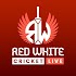 Red White Cricket Live Line