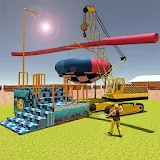 Build Water Theme Park: 3D Construction Simulator icon