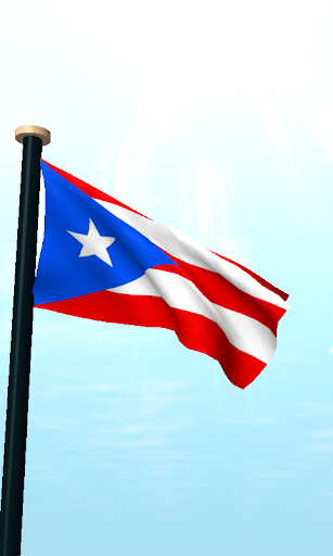 Puerto Rico Flag 3D Wallpaper Screen 2
