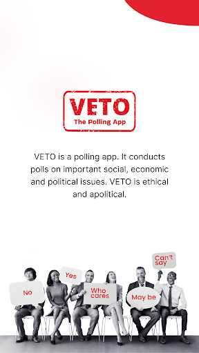 Android application VETO - The Polling App screenshort