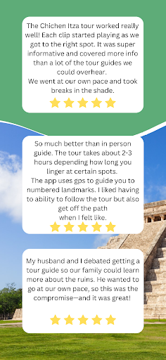 Screenshot of Chichen Itza Tour Guide Cancun