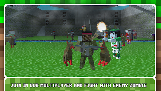 Blocky Combat Strike Survival MOD APK (GOD MODE/DUMB ENEMY) 3