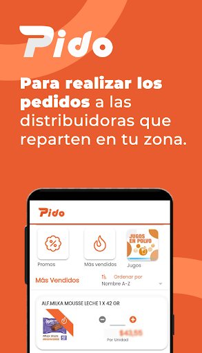 Android application Pido screenshort