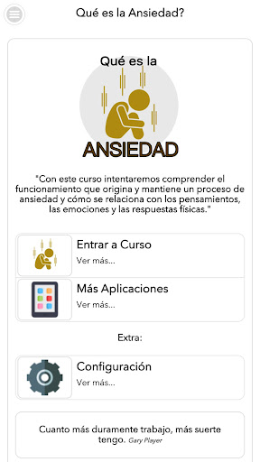 Android application Qué es la Ansiedad screenshort