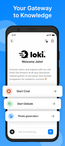 Android application Loki Chat screenshort