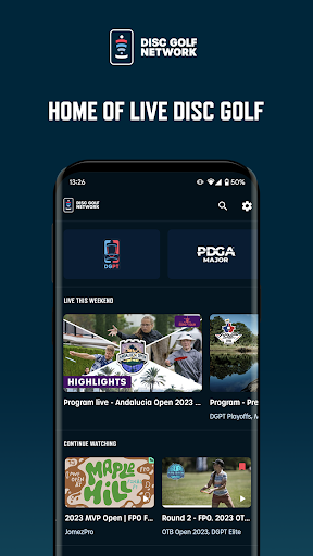 Screenshot of Disc Golf Network