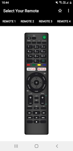 Android application Sony TV Remote screenshort