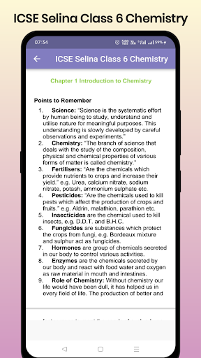 ICSE Selina Class 6 Chemistry Screen 2