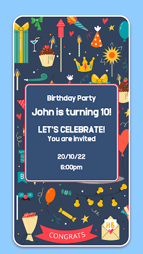 Happy Birthday Greeting Card Screen 2