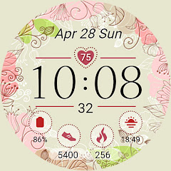 Lady Summer Watch Face