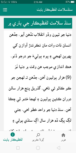 Sindhsalamat Lafzikar Screen 3