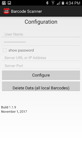 Android application Barcode Scanner screenshort