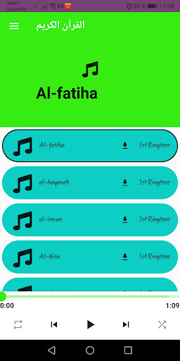 Android application कुरान करीम हिंदी अनुवाद screenshort
