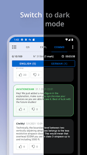 Screenshot of Aviation Exam - EASA
