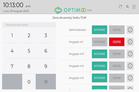 Optimoo Terminal Screen 3