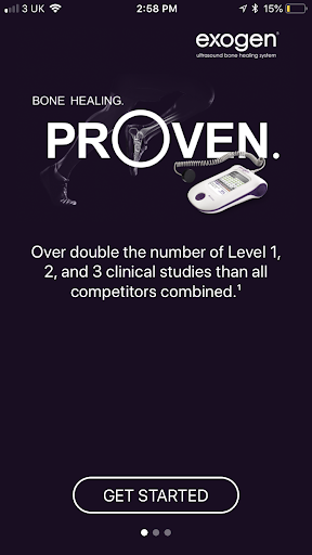 EXOGEN Post-market Data App Screen 2
