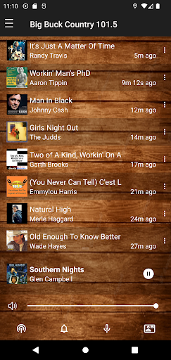 Android application Big Buck Country 101.5 screenshort