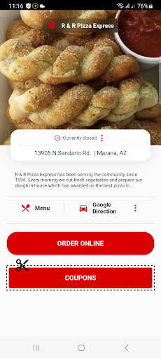 R & R Pizza Express Screen 2
