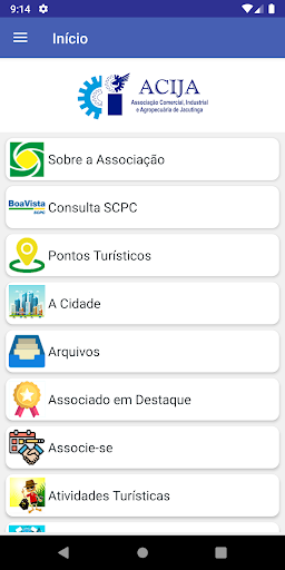 Android application ACIJA Jacutinga screenshort