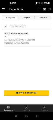 Cat® Inspect Screen 2