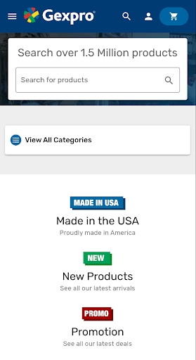 Android application Gexpro Mobile screenshort
