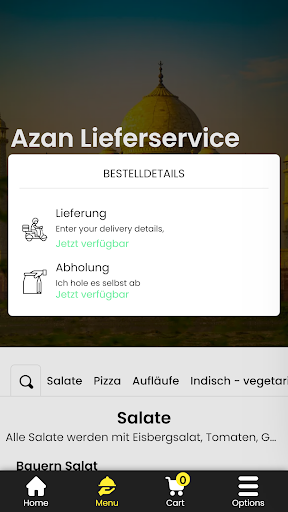 Azan Lieferservice Screen 3