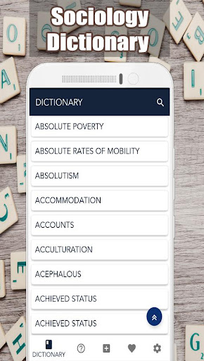 Android application Sociology Dictionary screenshort