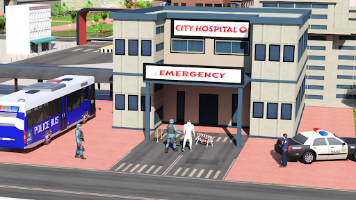 Police bus chase sim bus games Screen 3