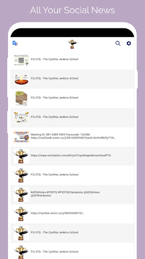 Android application PS 037 Cynthia Jenkins School screenshort