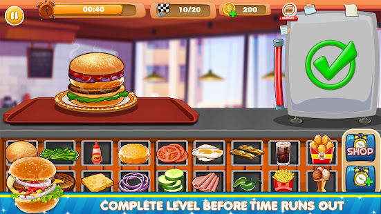 Burger Shop - Make Your Own Burger 1.1 APK screenshots 3