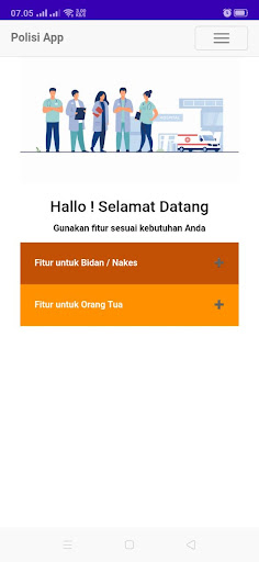 Android application Polisi App screenshort