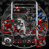 Abstract Girl Launcher Theme