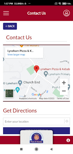 Lyneham Pizza and Kebabs Screen 2