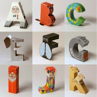 Alphabet Papercraft 3D