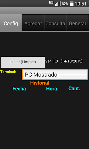 Android application COFAM - Stock Movil screenshort