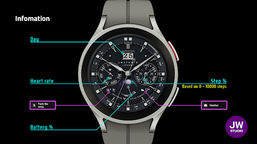 JW068 jwstudio watchface Screen 2