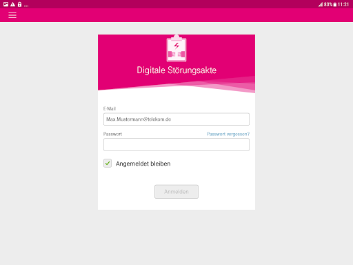 Digitale Störungsakte