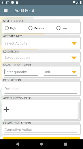 Android application Structural Audit screenshort
