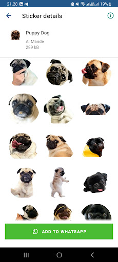 Puppy Dog Sticker for WhatsApp Screen 2
