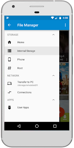 تطبيق فيليكسبلورر إظهار الملف المخفي برو3