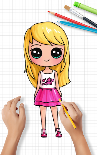 Updated How To Draw Cute Girls Drawing Girl Step By Step Pc Android App Mod Download 21