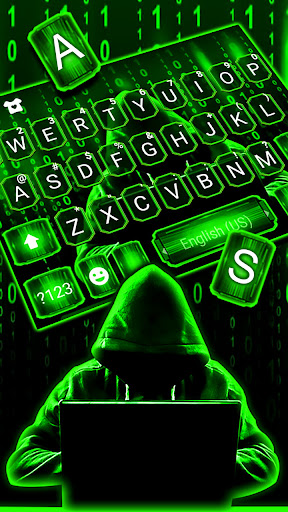 Neon Matrix Hacker Keyboard Ba Screen 2
