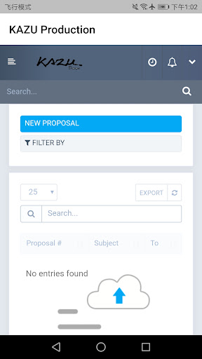 Android application KAZU Production screenshort