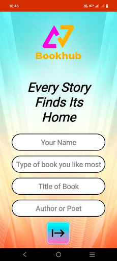 Android application Bookhub screenshort