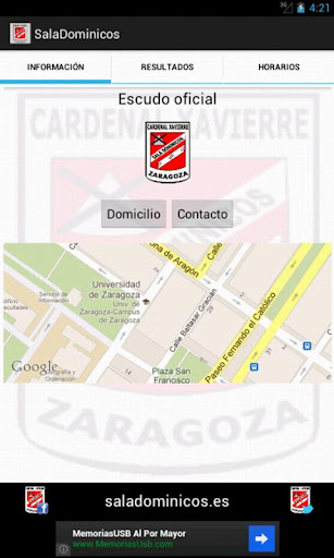 Android application Sala Dominicos screenshort
