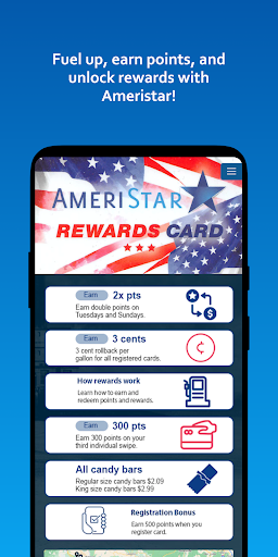 Android application Ameristar Rewards screenshort
