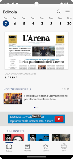 Android application L'Arena Digital screenshort