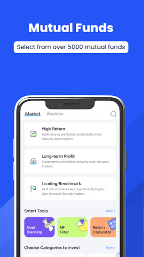 Android application Bullsmart: Mutual Funds & SIP screenshort